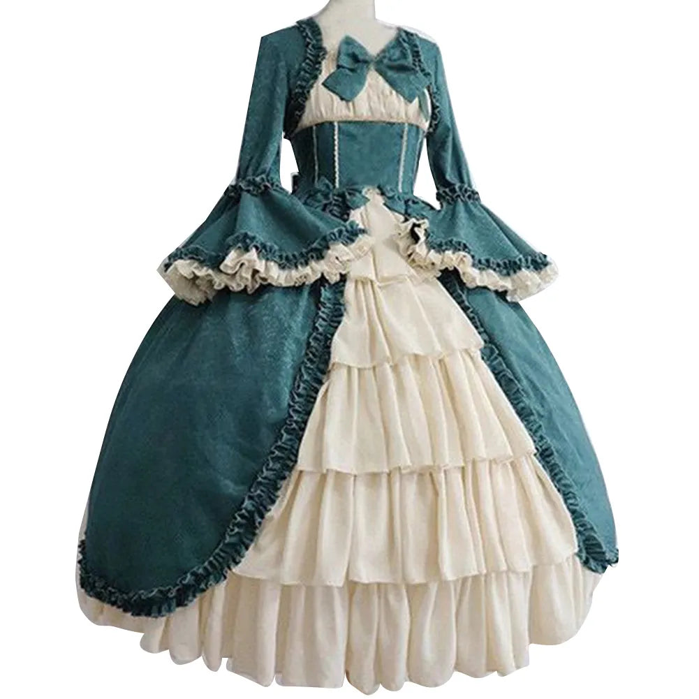 Medieval Retro Gothiced Court Dress