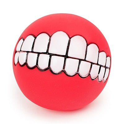 Smiley Teeth Chew Ball Toy for Dogs - Nontoxic