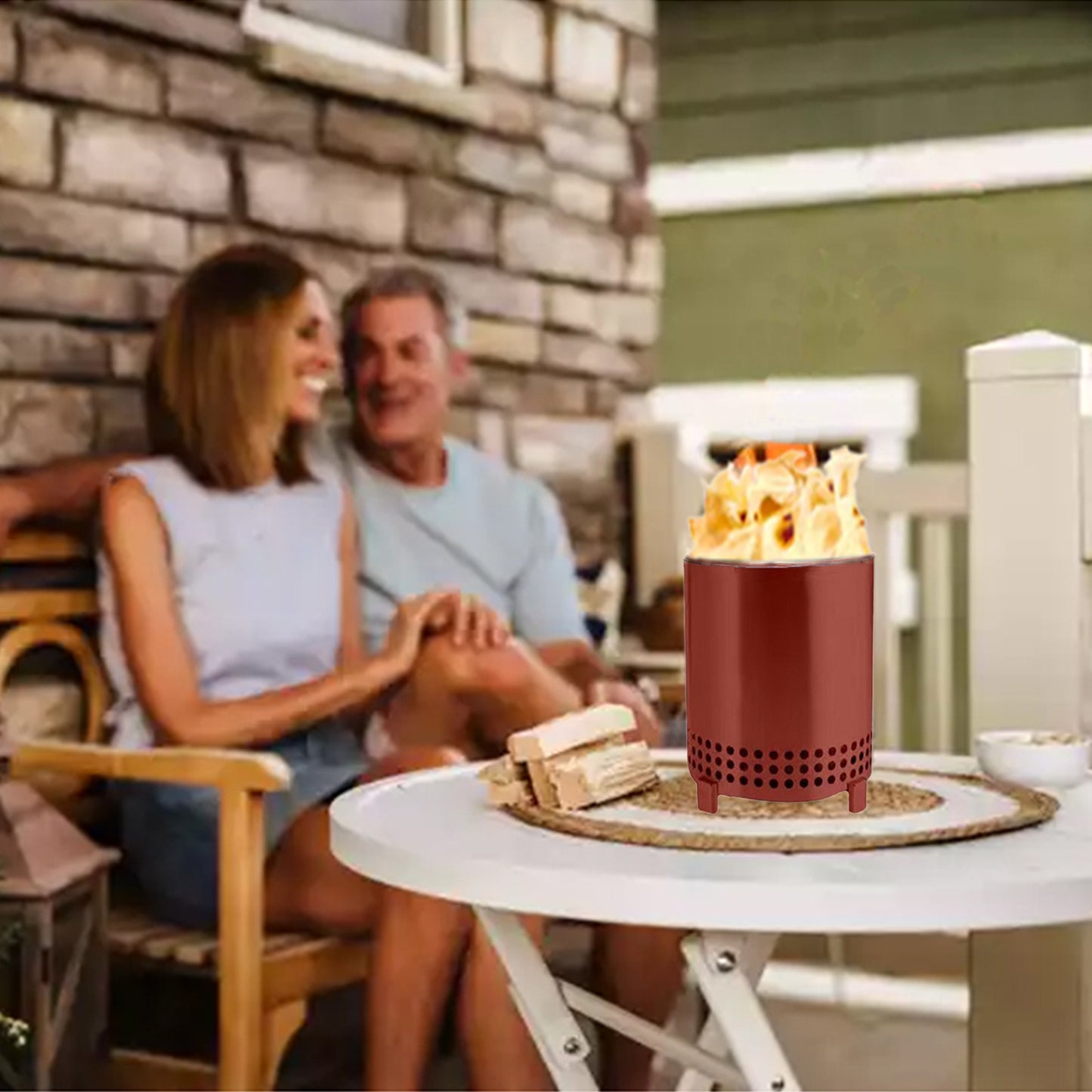 Tabletop Fire Pit with Stand