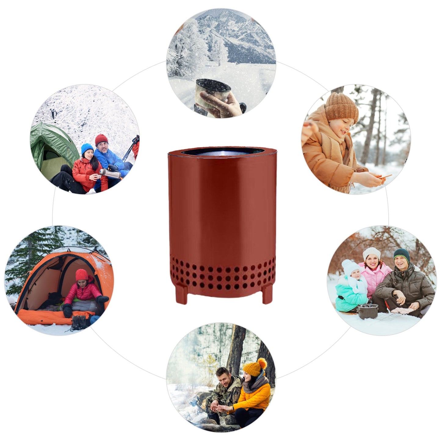 Tabletop Fire Pit with Stand