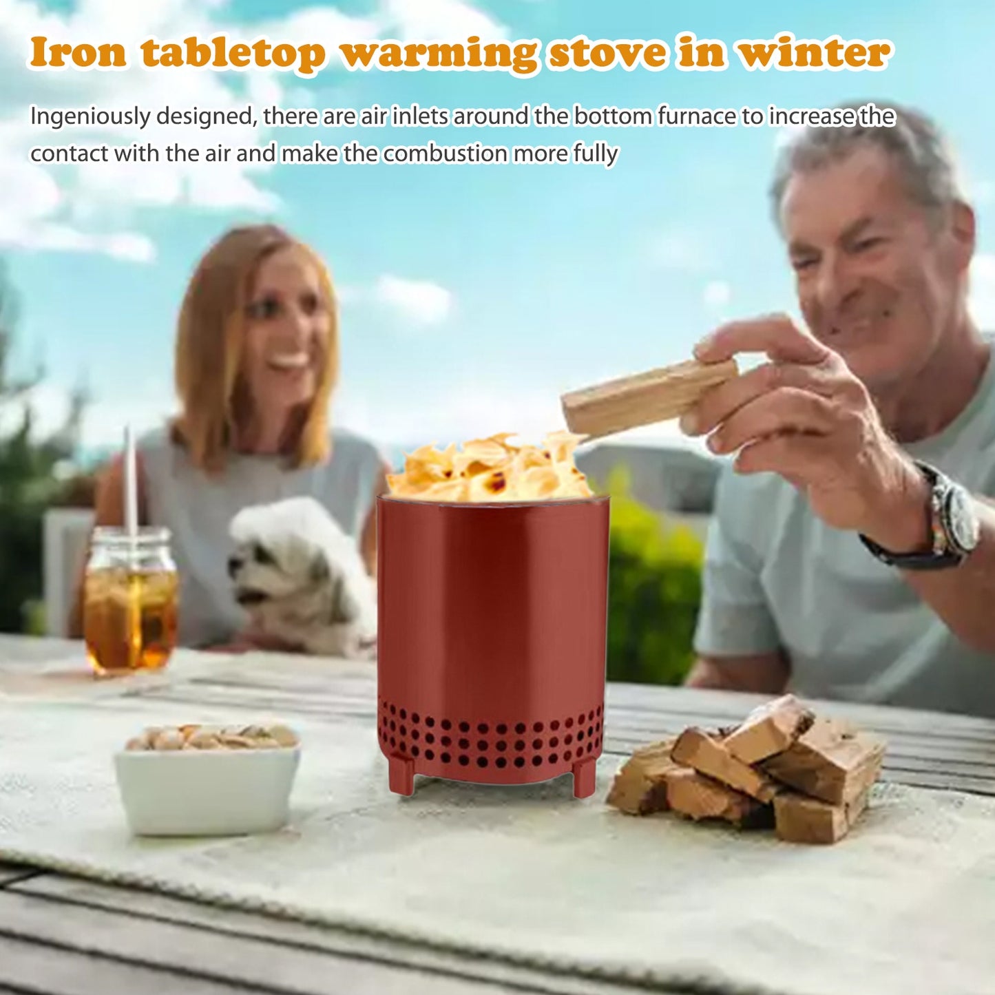 Tabletop Fire Pit with Stand