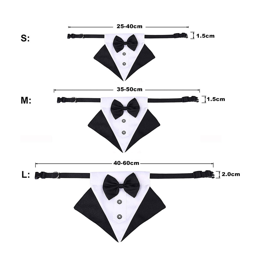 Pet Tuxedo Costume - Formal Attire for Your Special Moments