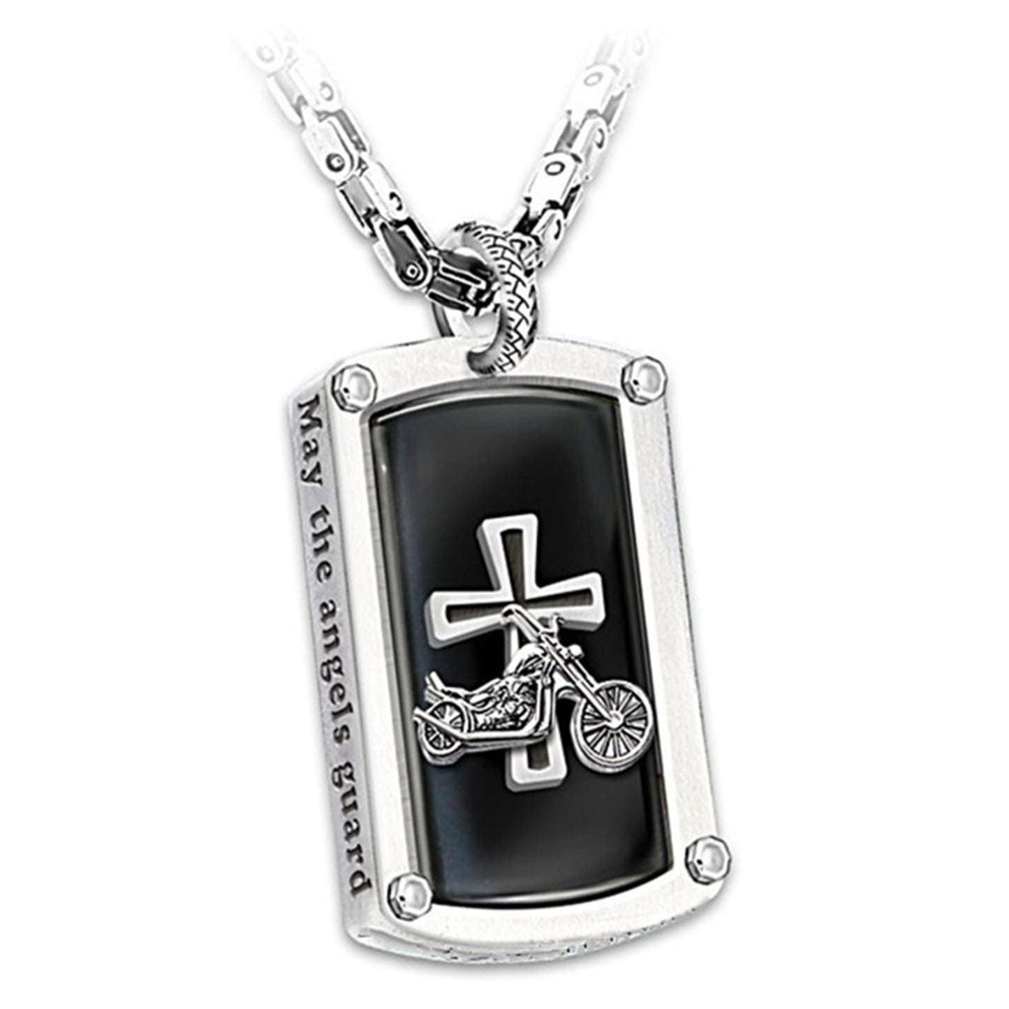 Stainless Steel Vintage Cross Pendant Chain