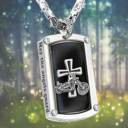 Stainless Steel Vintage Cross Pendant Chain