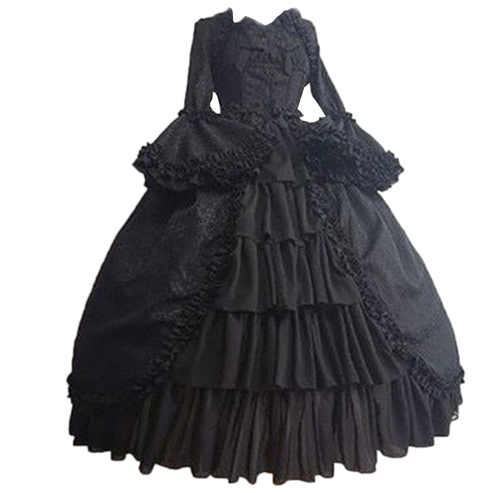 Medieval Retro Gothiced Court Dress